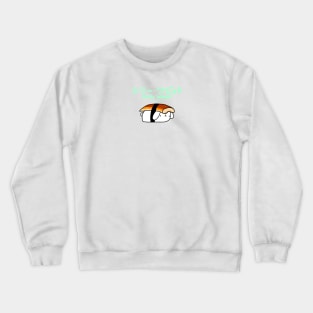 [Shilly Wabbit] Baby Lop Bunny Rabbit Dressing Up As An Unagi Nigiri Sushi Crewneck Sweatshirt